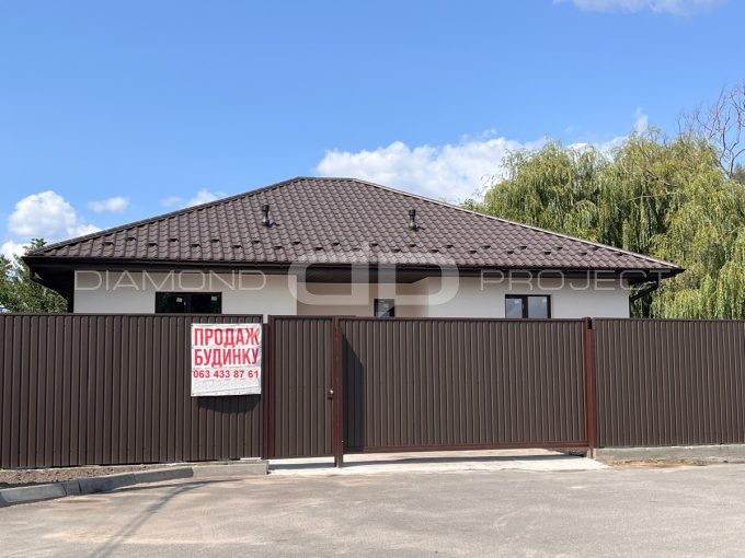 Одноповерховий будинок 120 кв.м біля озера в с.Софіївська Борщагівка